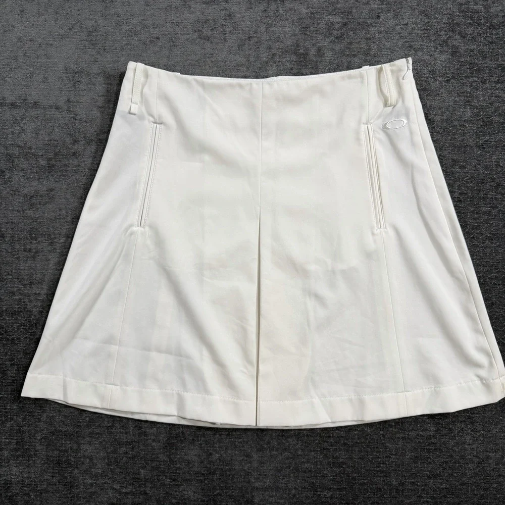 Oakley Golf Skort Womens Size 14 White Pickleball Tennis Performance Skirt Short